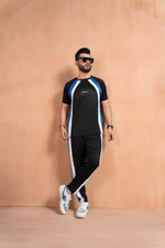 Load image into Gallery viewer, Vertical Panel Active Wear Twinset - Black
