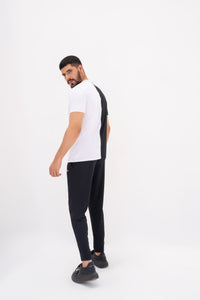 Monochrome Dry Fit Tracksuit - Black & White