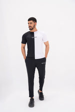 Load image into Gallery viewer, Monochrome Dry Fit Tracksuit - Black &amp; White
