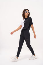 Load image into Gallery viewer, Monochrome Dry Fit Tracksuit - Black &amp; White
