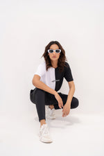 Load image into Gallery viewer, Monochrome Dry Fit Tracksuit - Black &amp; White
