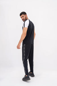 Black and White Velocity Tracksuit