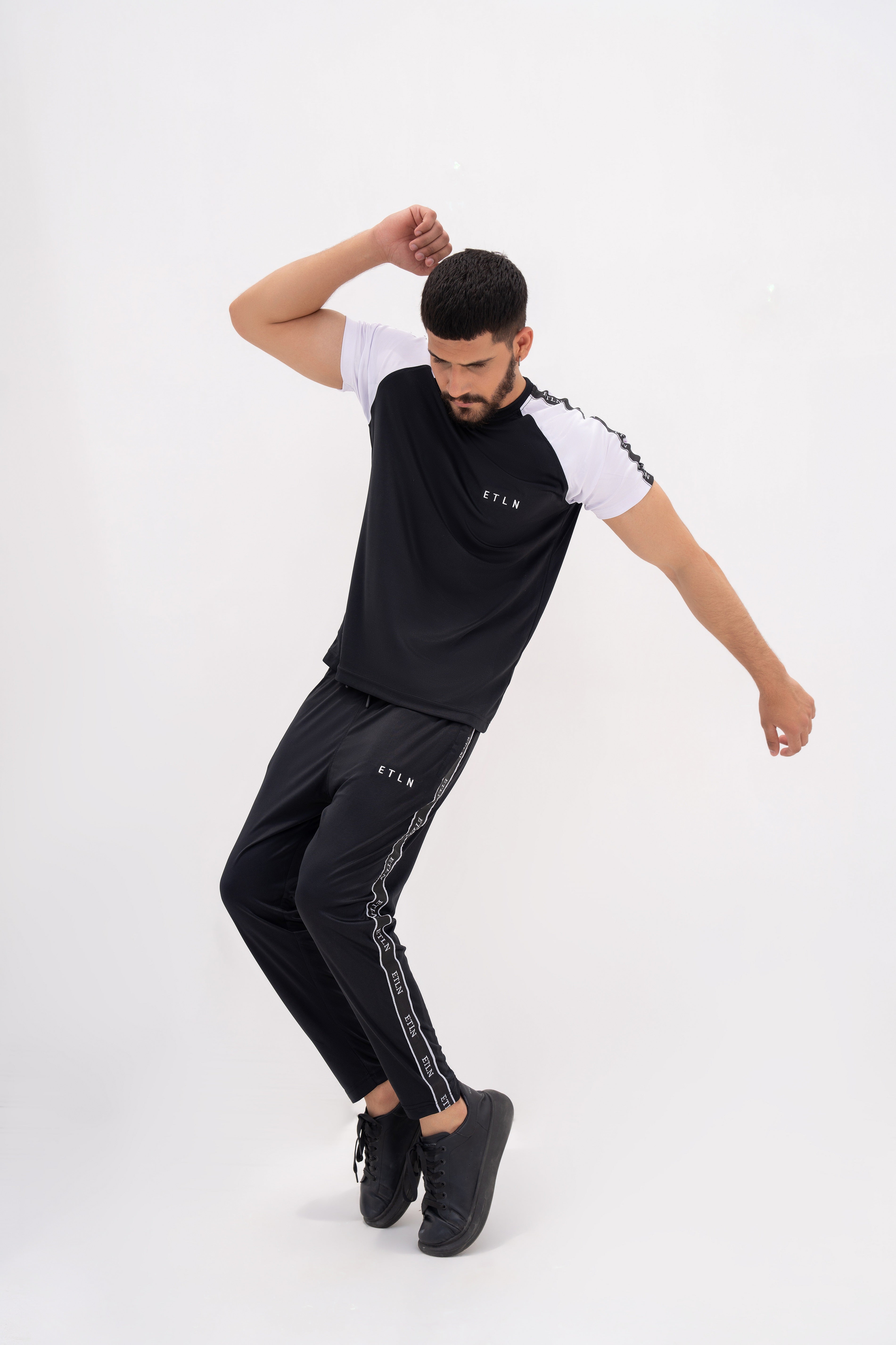 Black and White Velocity Tracksuit