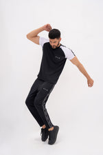 Load image into Gallery viewer, Black and White Velocity Tracksuit
