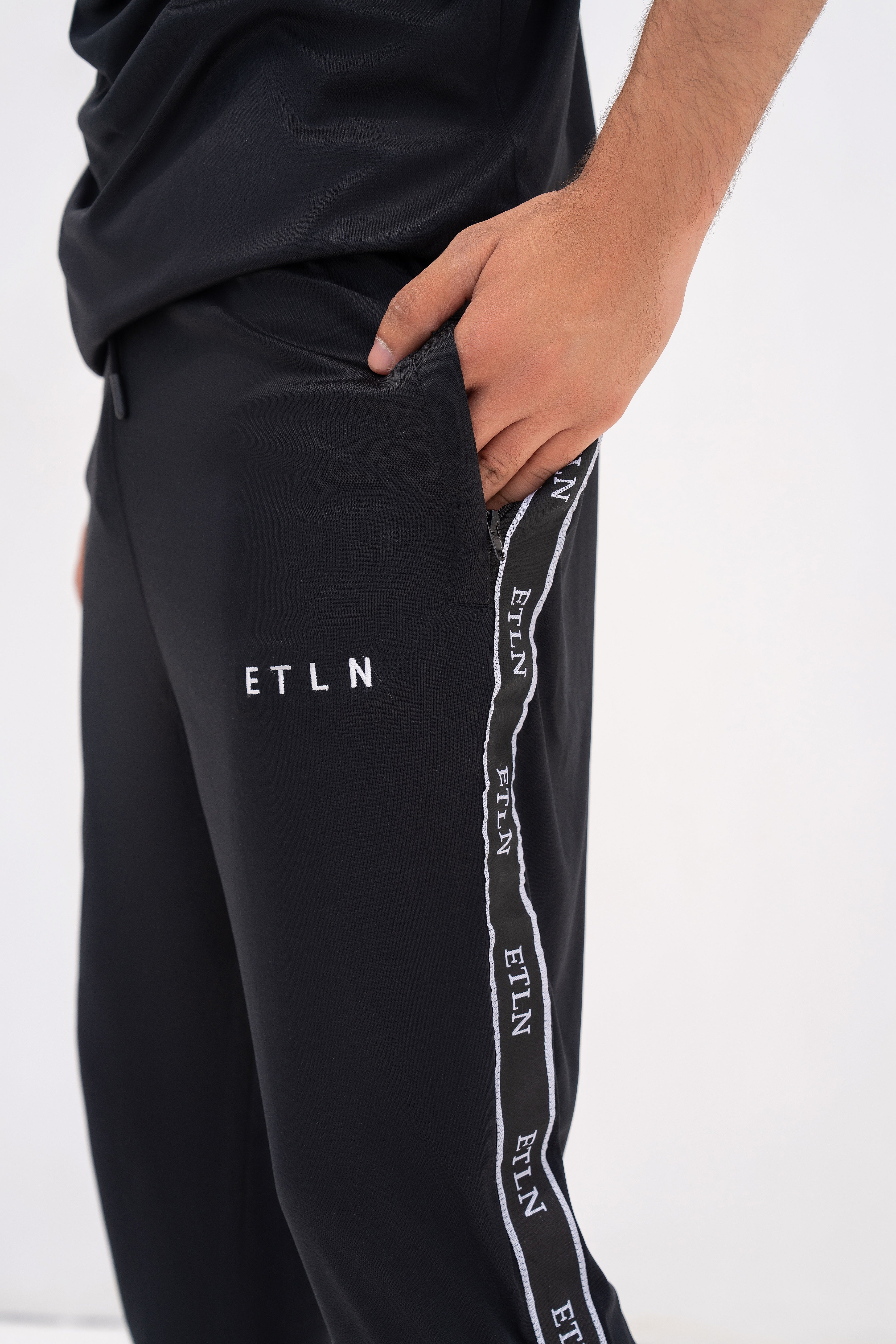 Black and White Velocity Tracksuit