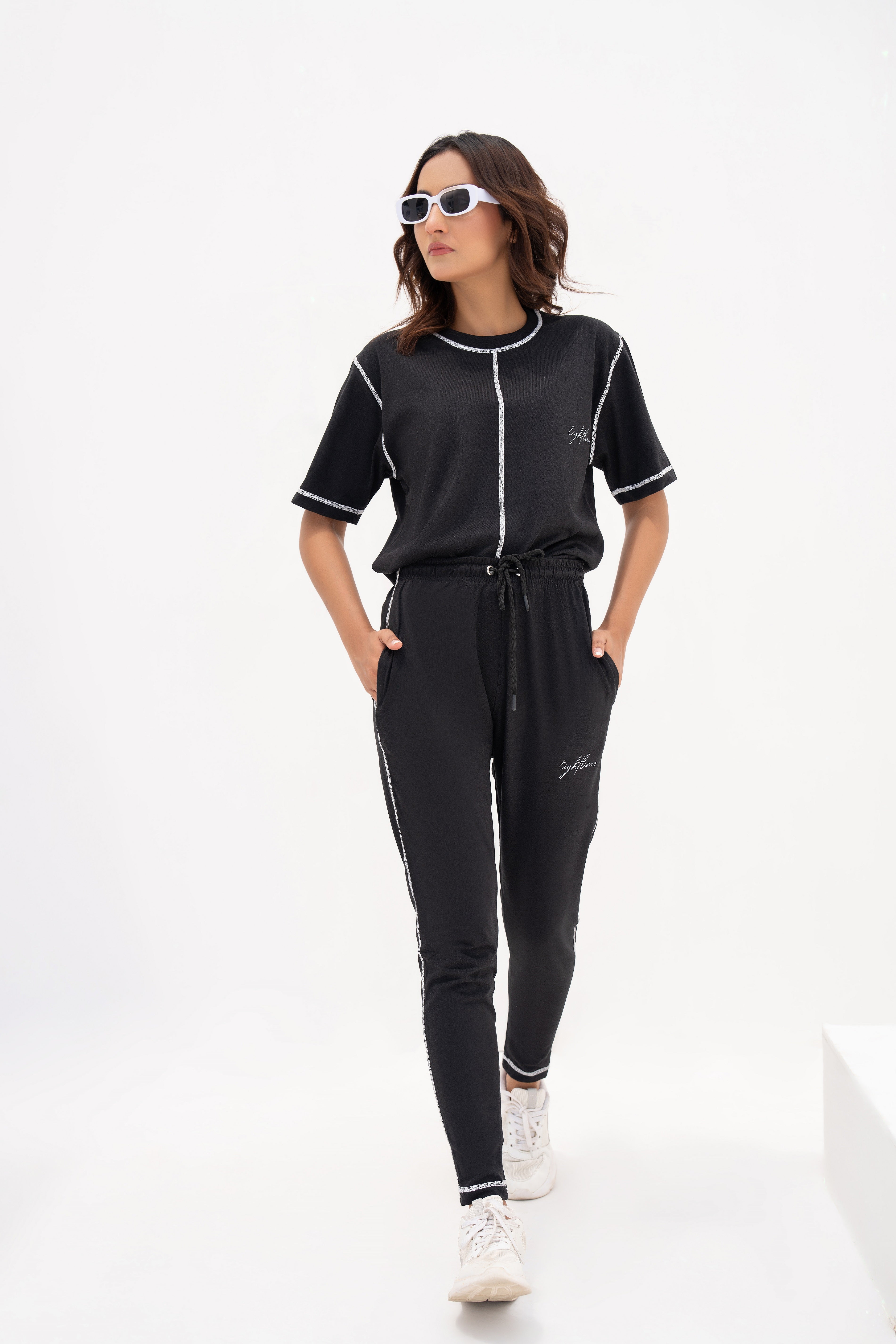 Black Basic Signature Tracksuit