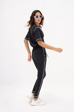 Load image into Gallery viewer, Black Basic Signature Tracksuit

