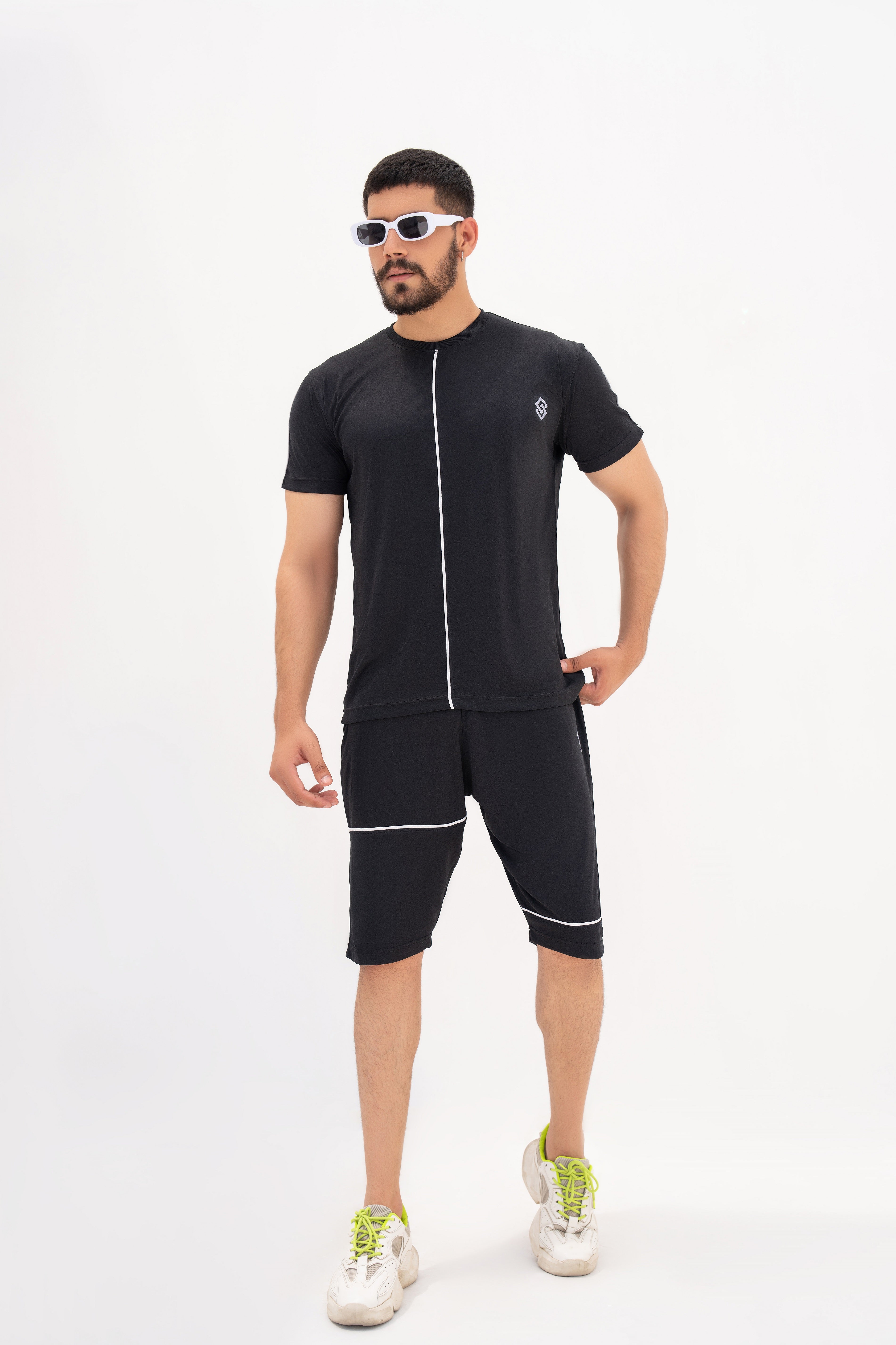 Graphite Glide Dry-Fit Tracksuit - Black