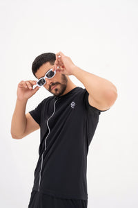 Graphite Glide Dry-Fit Tracksuit - Black