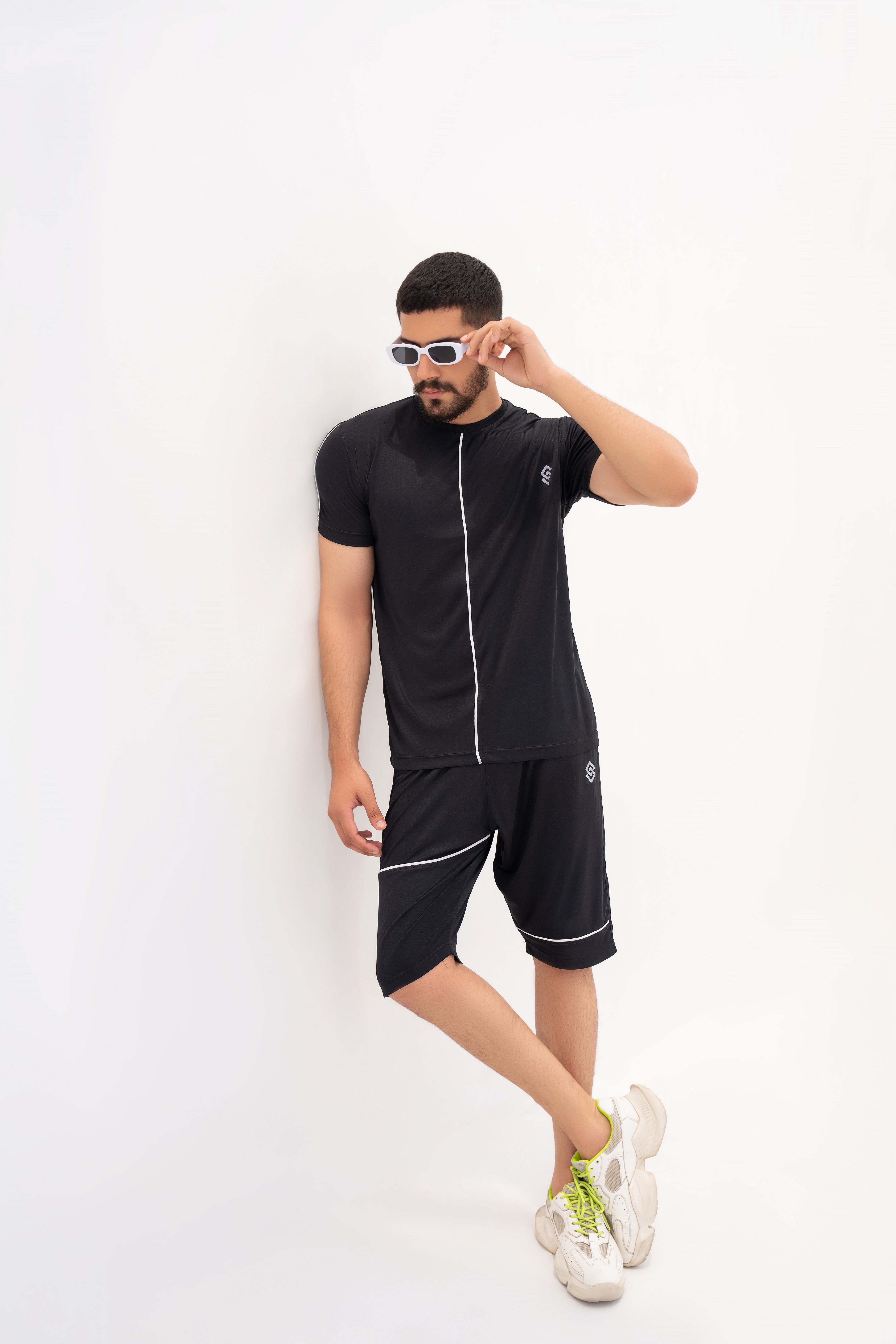 Graphite Glide Dry-Fit Tracksuit - Black