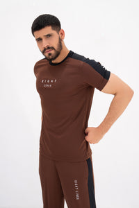 Brown Sporty Dry fit Tracksuit