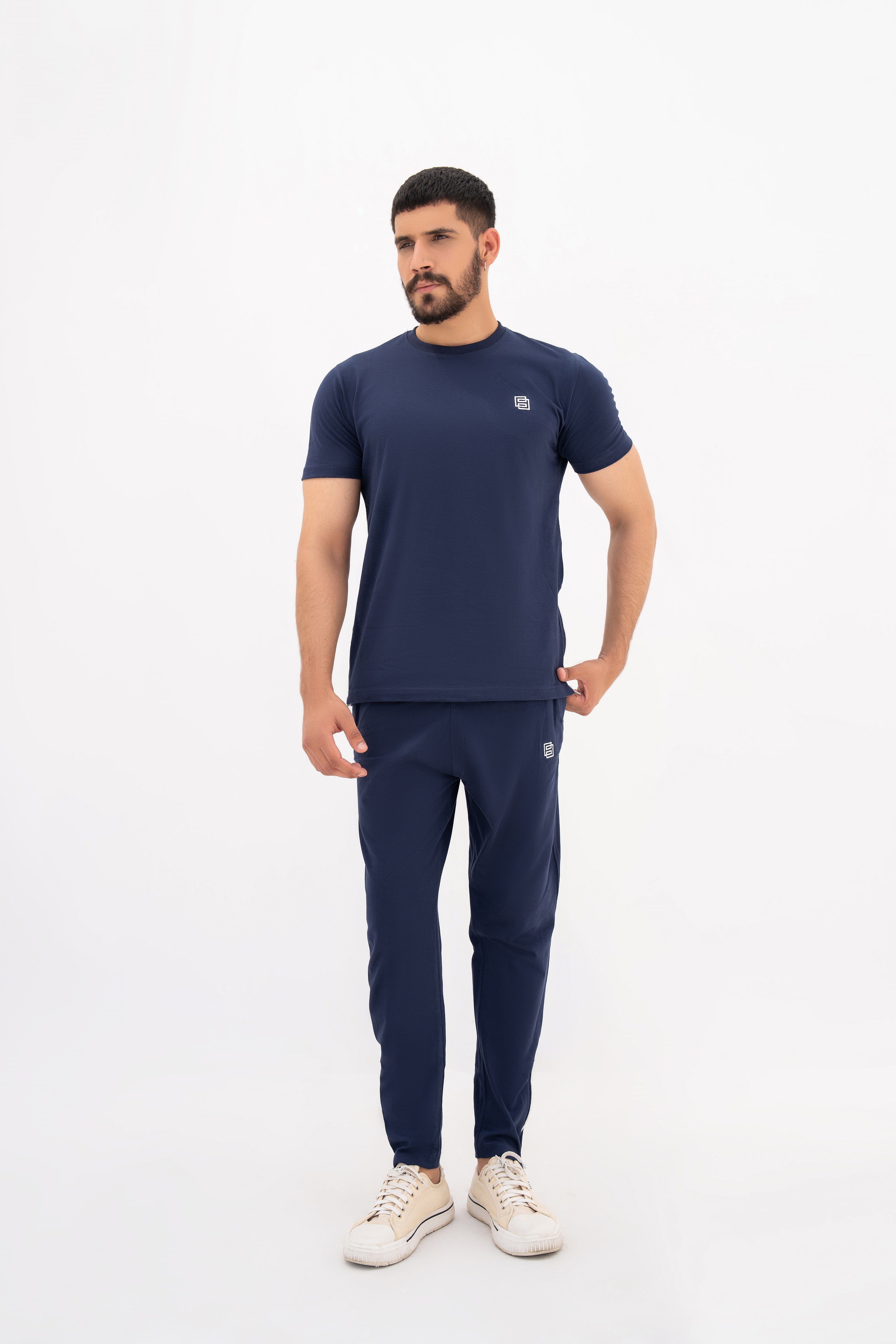 Sleek Blue Zip Tracksuit