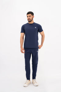Sleek Blue Zip Tracksuit