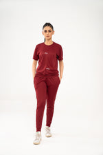 Load image into Gallery viewer, Basic Quick Dry Tracksuit - Maroon
