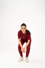Load image into Gallery viewer, Basic Quick Dry Tracksuit - Maroon
