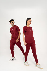 Basic Quick Dry Tracksuit - Maroon