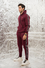 Load image into Gallery viewer, Maroon ETLN Tape Tracksuit
