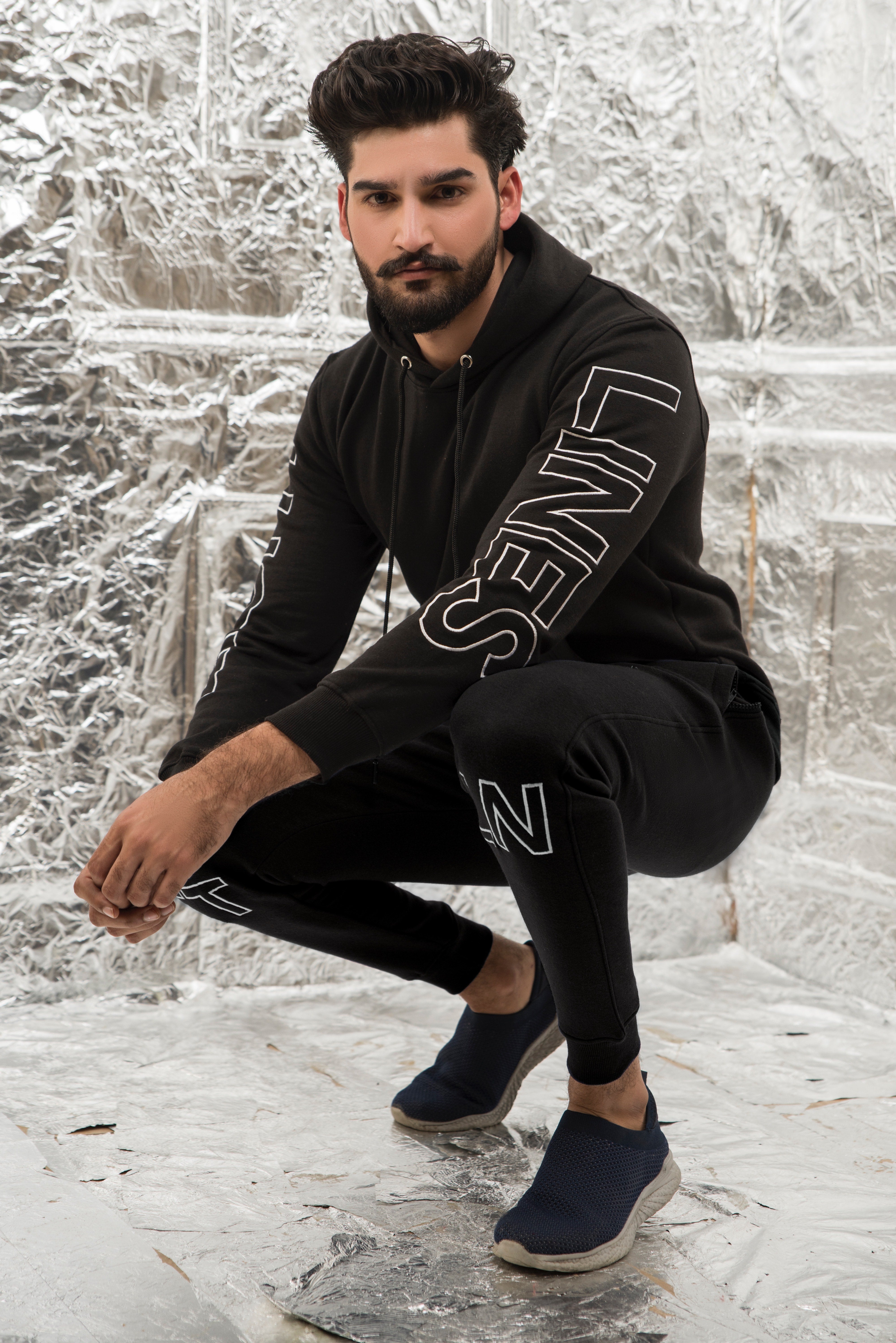 Black signature tracksuit
