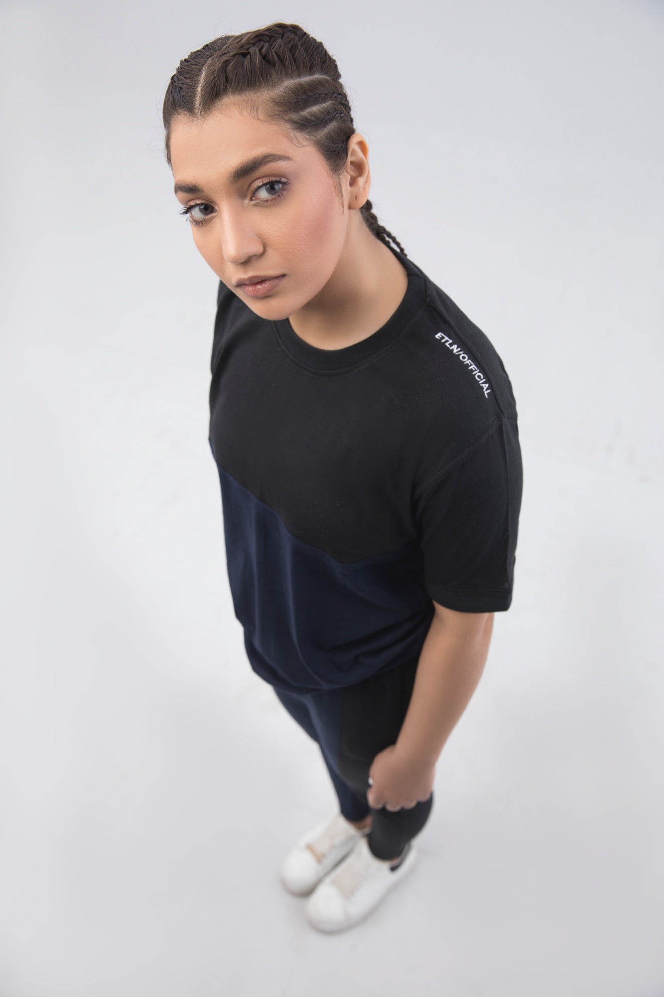Two-hued Classic Tracksuit - Navy Blue