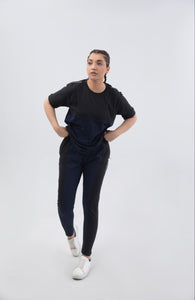 Two-hued Classic Tracksuit - Navy Blue