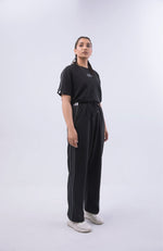 Load image into Gallery viewer, Old School Wide Leg Tracksuit - Black
