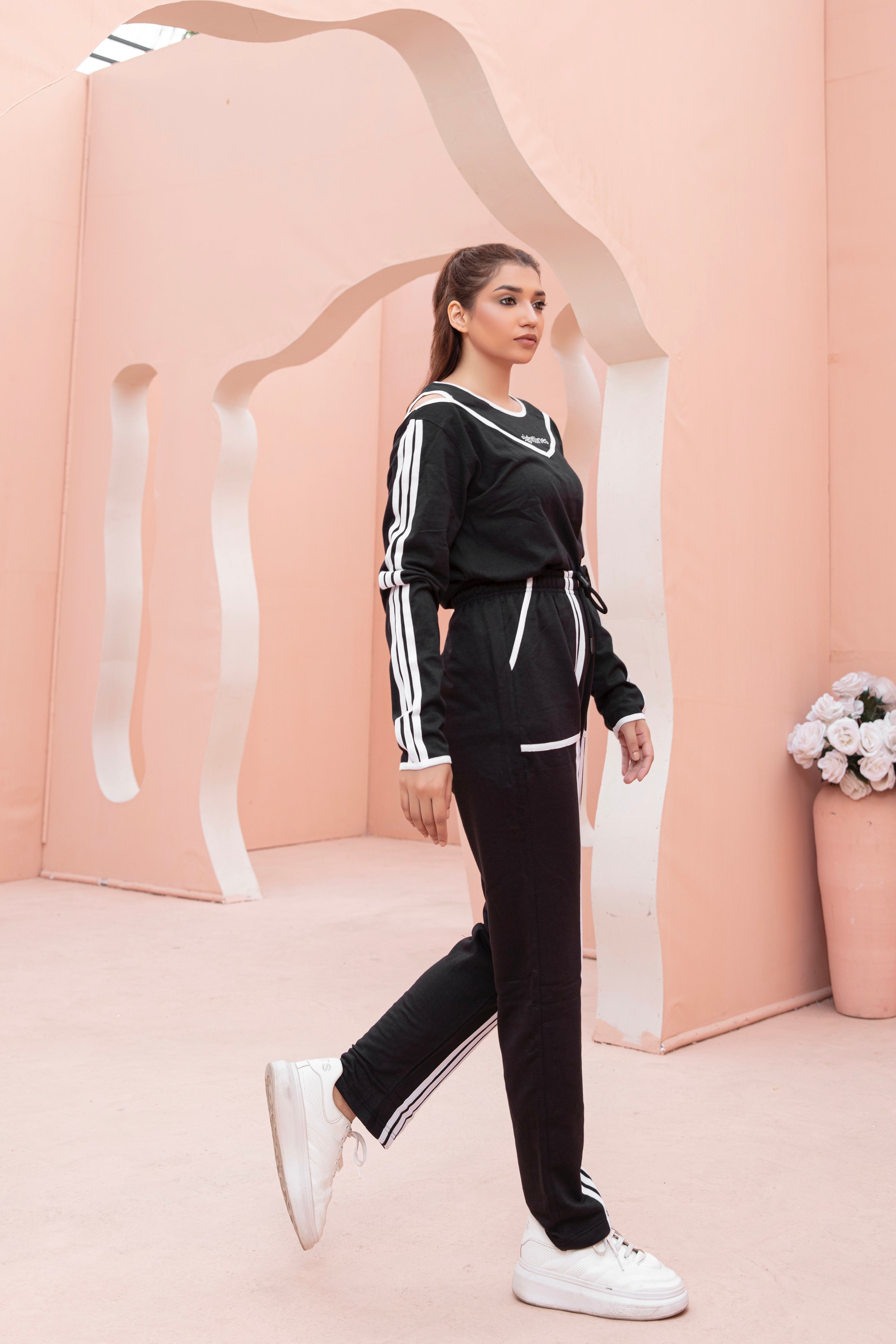 Double Dash Tracksuit - Black