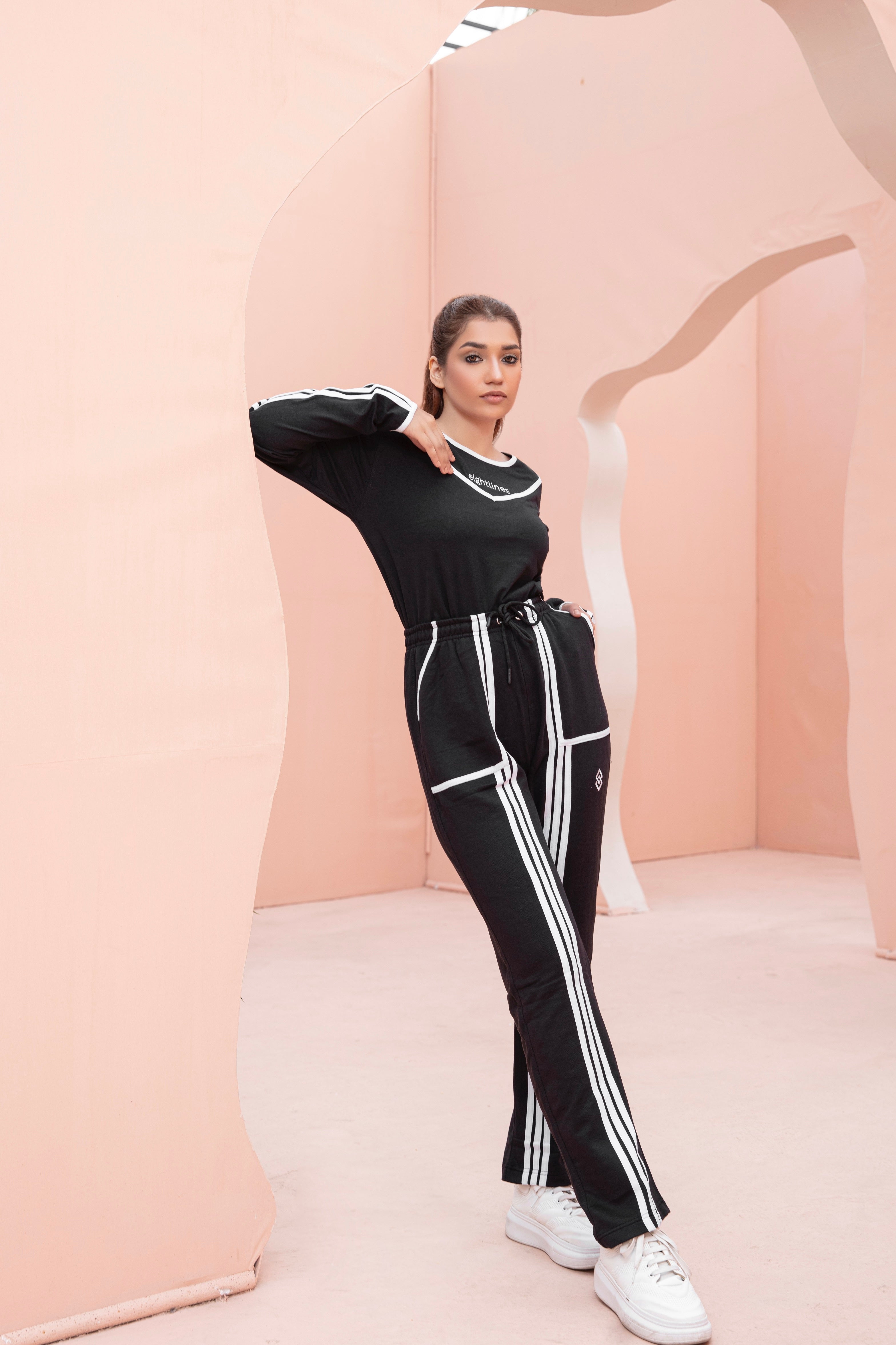 Double Dash Tracksuit - Black