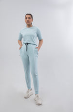 Load image into Gallery viewer, Eightlines Design co-ord Tracksuit with Piping - Sky Blue
