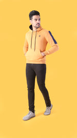 Load image into Gallery viewer, EL Symbolic Hoodie - Mustard/Navy
