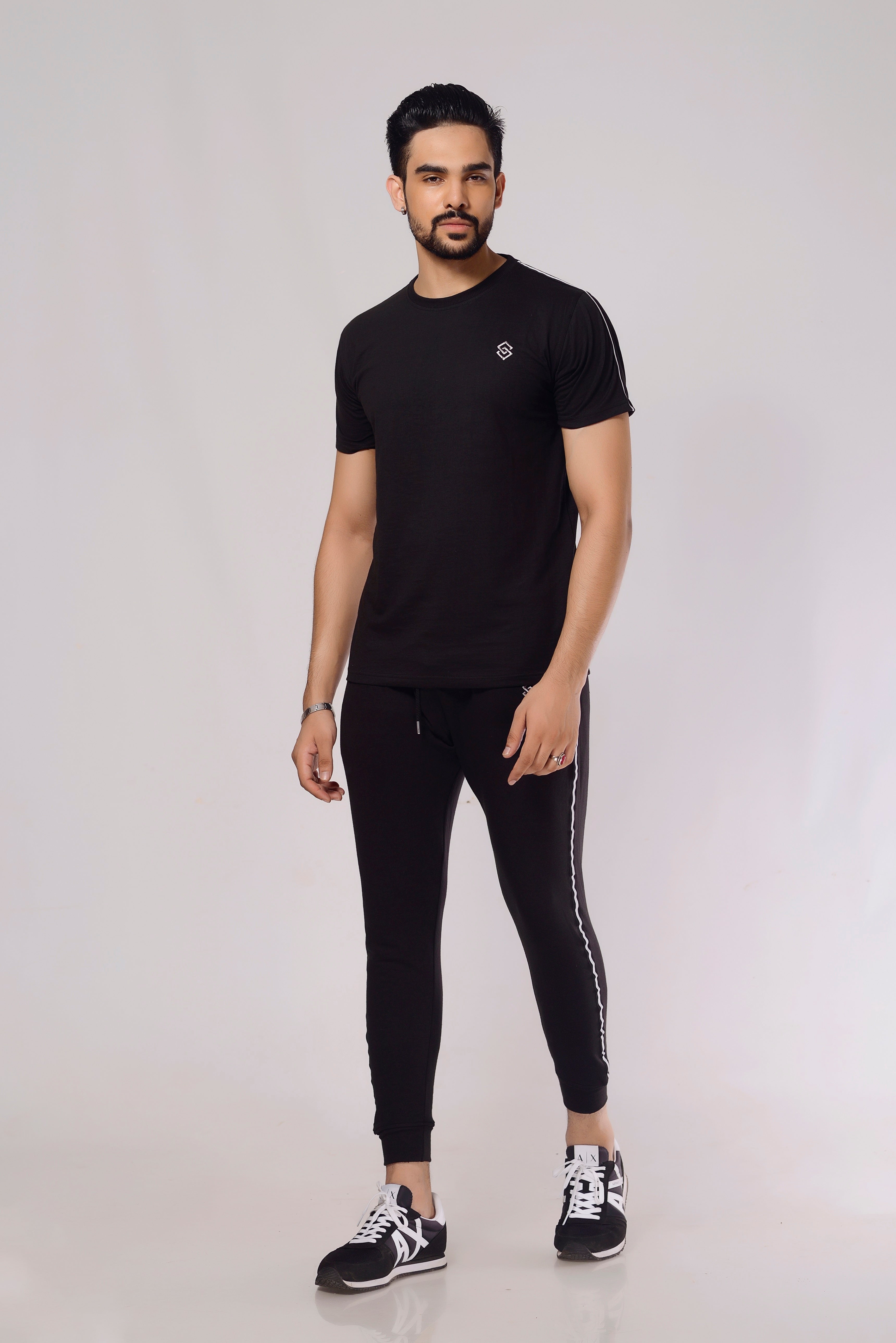 Prime series French tape Tracksuit - black