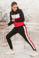 Load image into Gallery viewer, Basic Sporty Tracksuit - Black

