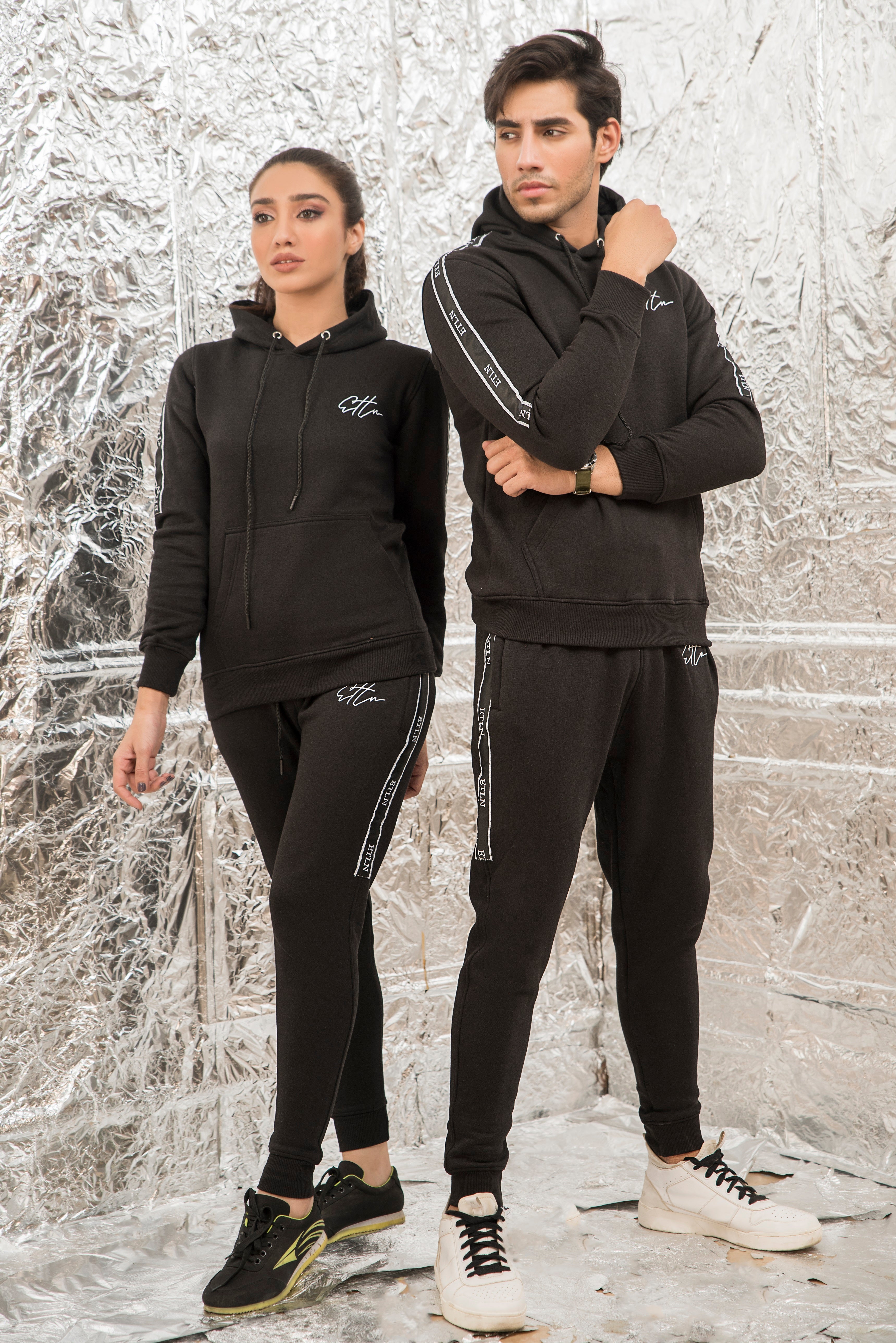 ETLN Semi-Tape Tracksuit - Black