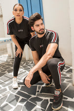 Load image into Gallery viewer, Three Stripe ETLN Tracksuit - Black
