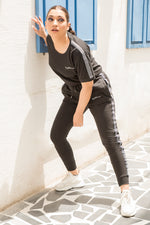 Load image into Gallery viewer, Black Essential Tape Tracksuit
