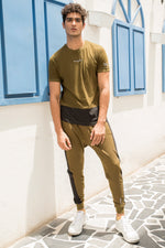 Load image into Gallery viewer, Vintage Tracksuit Army Green and Black
