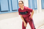 Load image into Gallery viewer, Suave Maroon/Navy Contrast Tracksuit
