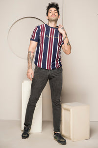 Eightlines Signature Vertical Striped T-shirt