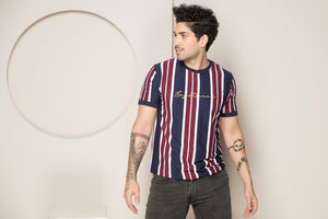 Eightlines Signature Vertical Striped T-shirt