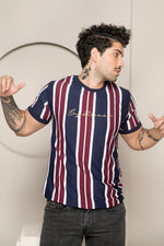 Load image into Gallery viewer, Eightlines Signature Vertical Striped T-shirt
